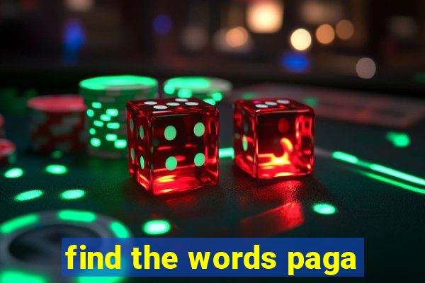 find the words paga